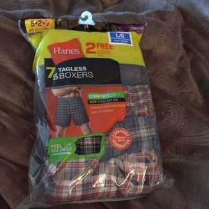 Hanes Men's Tagless Boxers Large